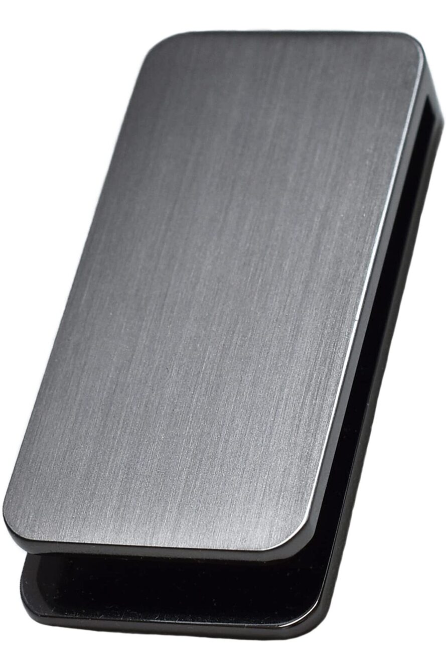 9092 ] Money Clip Slim Wallet Holder Black Cash Wallet Tps-057-bk（black